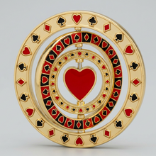 Triple Spinner Heart Poker Card Guard
