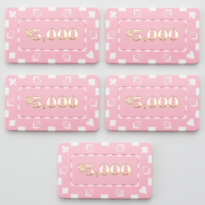 CLEARANCE $5000 Square Poker Plaques - 10 PC