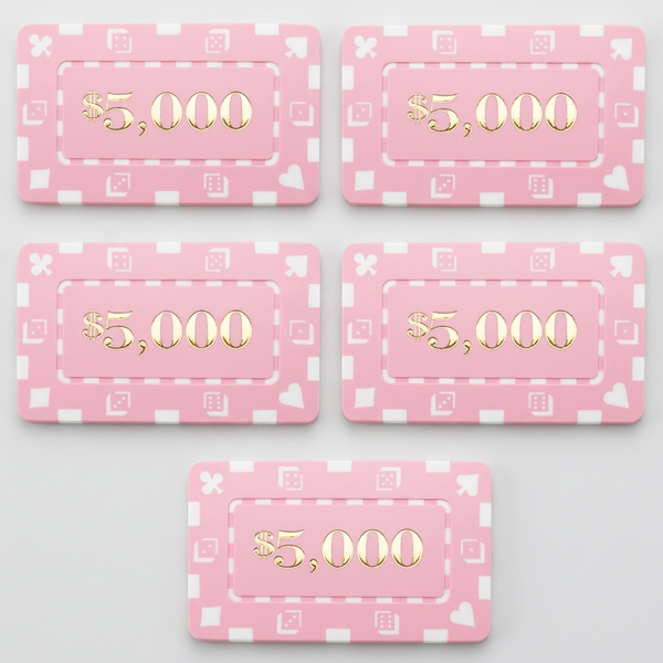 CLEARANCE $5000 Square Poker Plaques - 10 PC