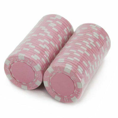 CLEARANCE Pink Striped Dice 11.5 Gram - 450 Poker Chips
