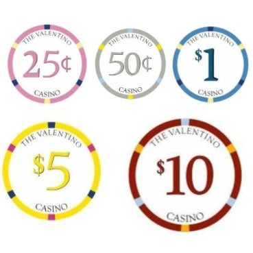 Low Stakes Casino Valentino Ceramic 1000+ Poker Chips Special Price