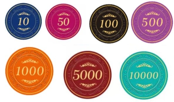 Tournament Setup 600 Rustic Ceramic Poker Chips Special Price