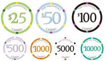 Tournament Setup Casino Valentino Ceramic 400+ Poker Chips Special Price