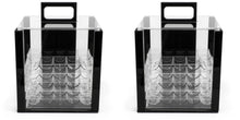 2 Qty of 1000 Ct Empty Acrylic Case w 10 Racks - The Poker Store .Com
