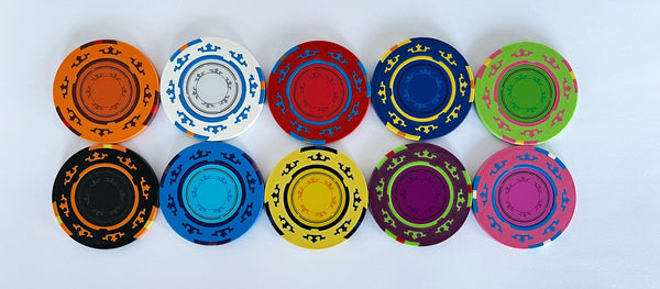 Light Blue Crown Casino Royale 14 Gram Poker Chips