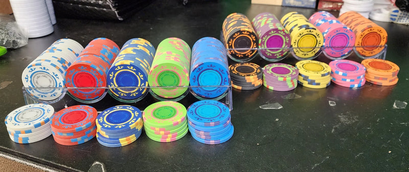 White Crown Casino Royale 14 Gram Poker Chips