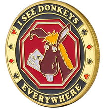 I See Donkeys Everywhere Poker Card Guard