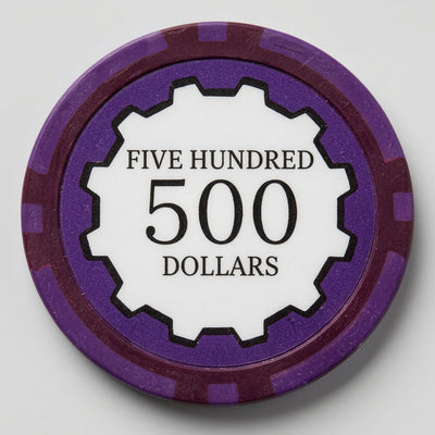 $500 Eclipse Smooth 14 Gram Poker Chips Roll of 25