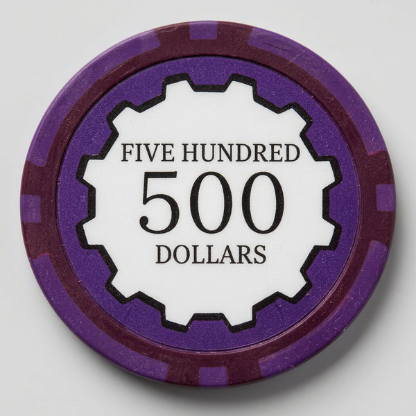 $500 Eclipse Smooth 14 Gram Poker Chips Roll of 25