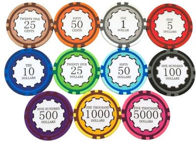$500 Eclipse Smooth 14 Gram Poker Chips