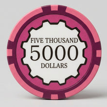 $5000 Eclipse Smooth 14 Gram Poker Chips Roll of 25