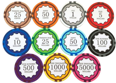 $100 Eclipse Smooth 14 Gram Poker Chips