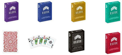 6 Copag Elite + 15 Classic 100% Plastic Playing Cards Poker Size Jumbo Index (21 Decks)