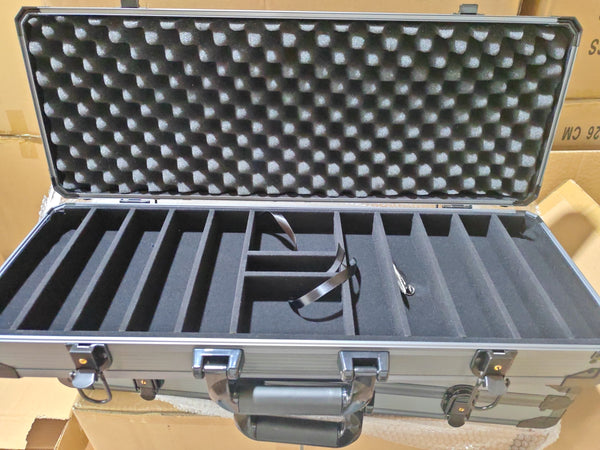 500 Empty Silver Heavy Duty Aluminum Poker Case