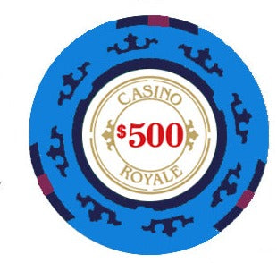 $500 Casino Royale Smooth 14 Gram Poker Chips