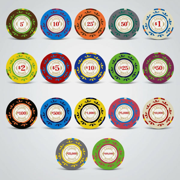 500 Casino Royale Smooth 14 Gram Poker Chips