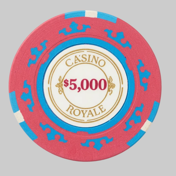 $5000 Casino Royale Smooth 14 Gram Poker Chips