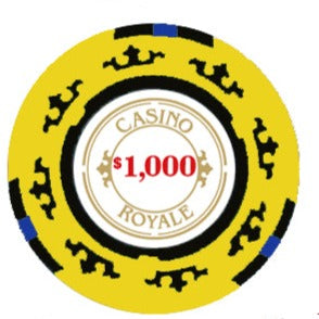 $1000 Casino Royale Smooth 14 Gram Poker Chips