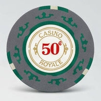 50 Cents Casino Royale Smooth 14 Gram Poker Chips