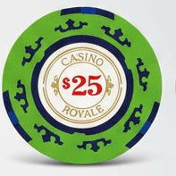 $25 Casino Royale Smooth 14 Gram Poker Chips