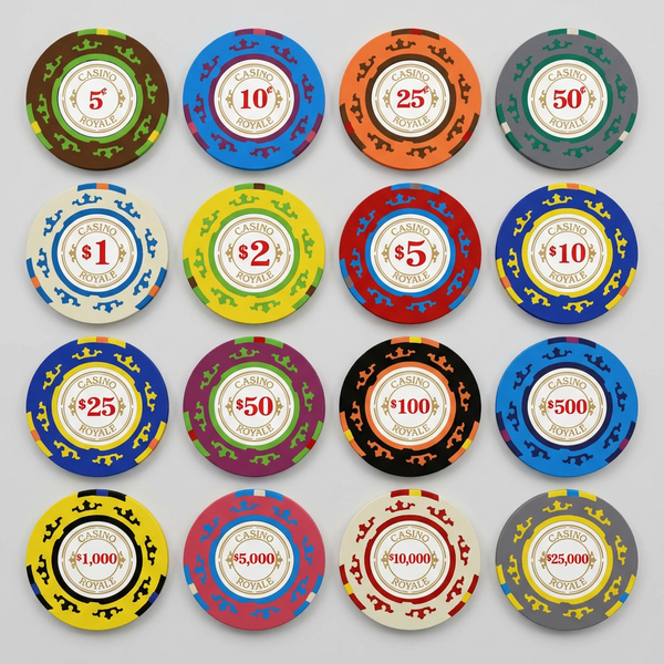 500 Casino Royale Smooth 14 Gram Poker Chips
