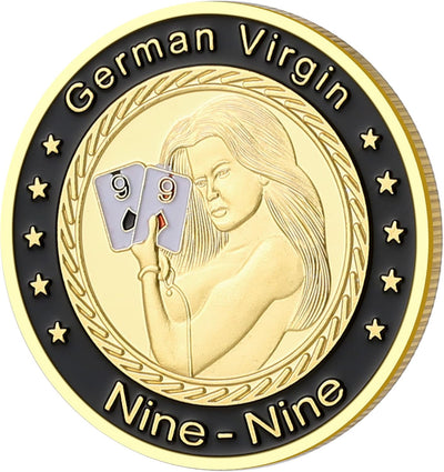 German Virgins Pocket Nines Poker Card Guard