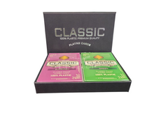 Green Burgundy Classic Ten 100% Plastic Playing Cards Poker Size Jumbo Index