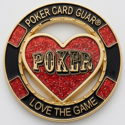 Heart Love Poker Poker Card Guard