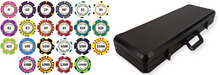 500 Monte Carlo Smooth 14 Gram Poker Chips with Heavy Duty Aluminum Case