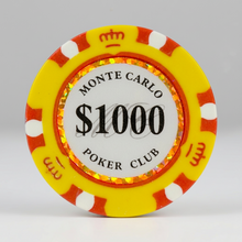 $1000 One Thousand Dollar Monte Carlo Smooth 14 Gram Poker Chips