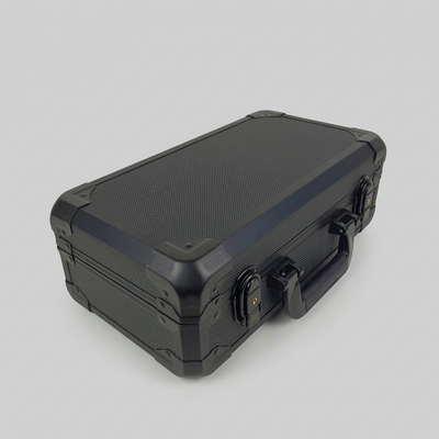 60 Ct High Stakes Plaque Empty Black Heavy Duty Aluminum Poker Case