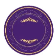 Blank Royal Purple Rustic Ceramic Poker Chips