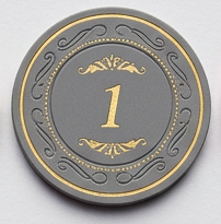 $1 Rustic Ceramic Poker Chips