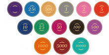 Sample Pack Rustic Ceramic Poker Chips