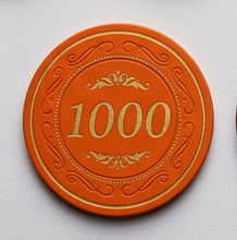 $1000 Oversized 43mm Rustic Ceramic Poker Chips