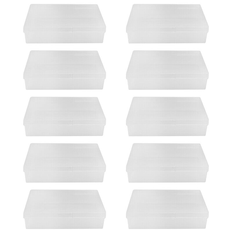 10 Empty Clear Playing Card Box
