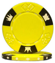 CLEARANCE Yellow Crown & Dice 14 Gram - 500 Poker Chips