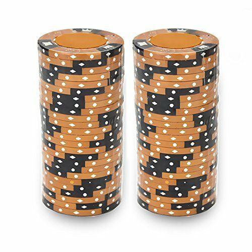 CLEARANCE Orange Crown & Dice 14 Gram - 500 Poker Chips