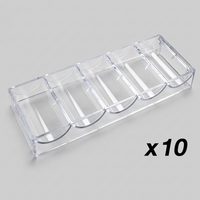 Chip Tray for Ceramic Poker Chips - 10 Pack