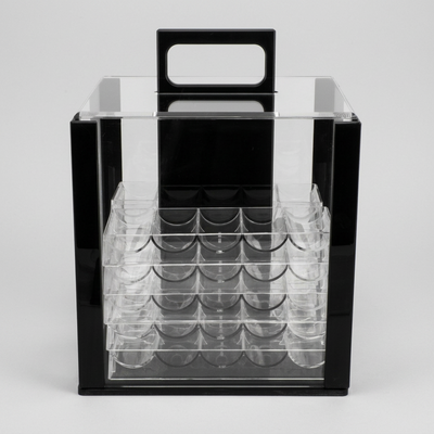 Empty 1000 Ct Acrylic Carrier Case with 10 Racks