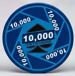$10,000 Turbo Ceramic 10 Gram Poker Chips