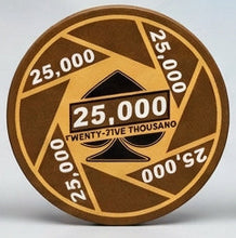 $25,000 Turbo Ceramic 10 Gram Poker Chips