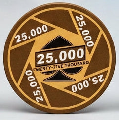 $25,000 Turbo Ceramic 10 Gram Poker Chips