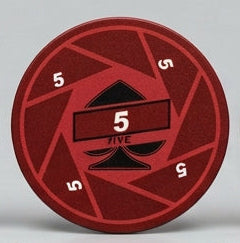 $5 Turbo Ceramic 10 Gram Poker Chips