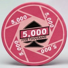 $5000 Turbo Ceramic 10 Gram Poker Chips