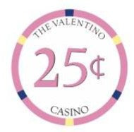 25 Cents Casino Valentino Ceramic Poker Chips