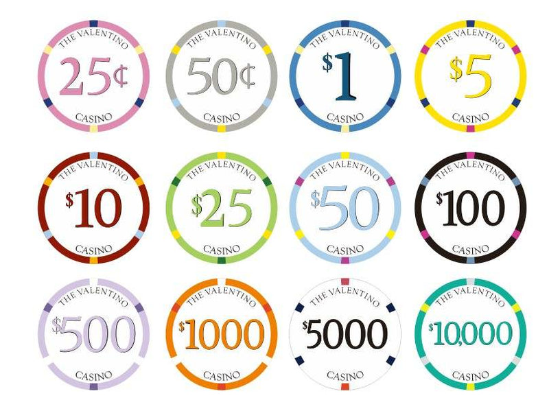 200 Casino Valentino Ceramic Poker Chips