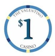 $1 Casino Valentino Ceramic Poker Chips