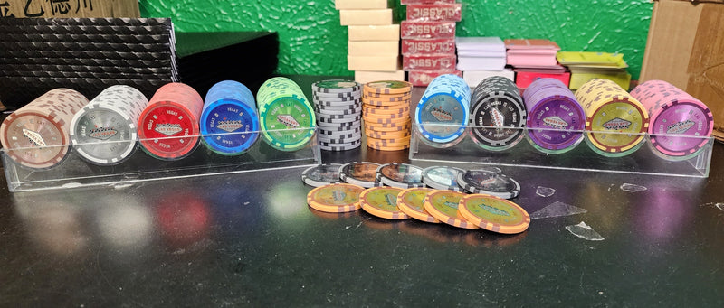 Grey Las Vegas Smooth 14 Gram Poker Chips