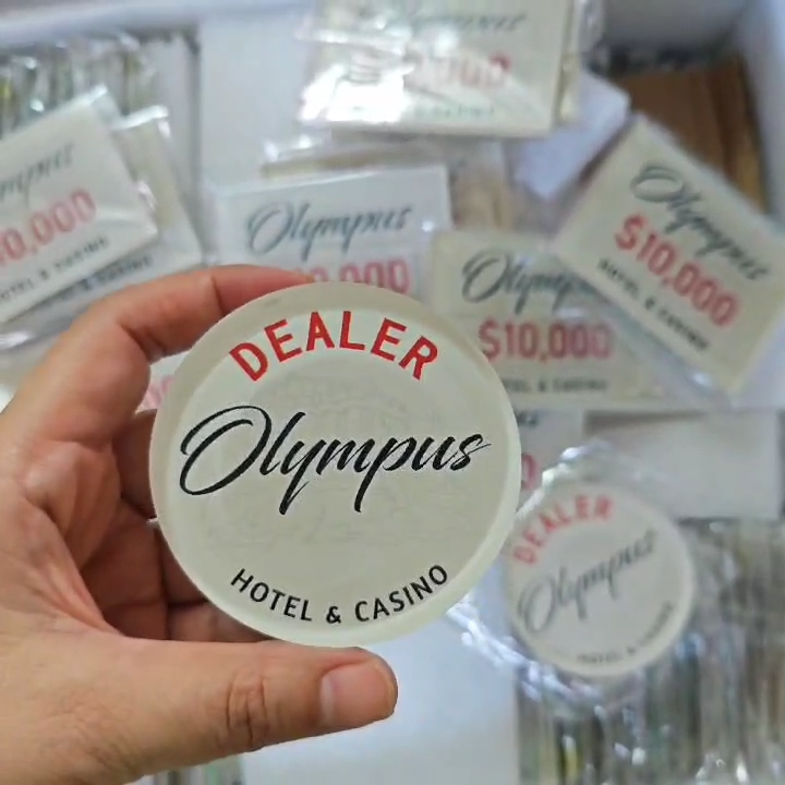 Olympus Dealer Button Acrylic